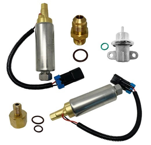 High and Low Electric Fuel Pump w/ pressure regulator 861156A1 & 861155A3 & 861126A1 For MerCruiser V8 305 350 454 502
