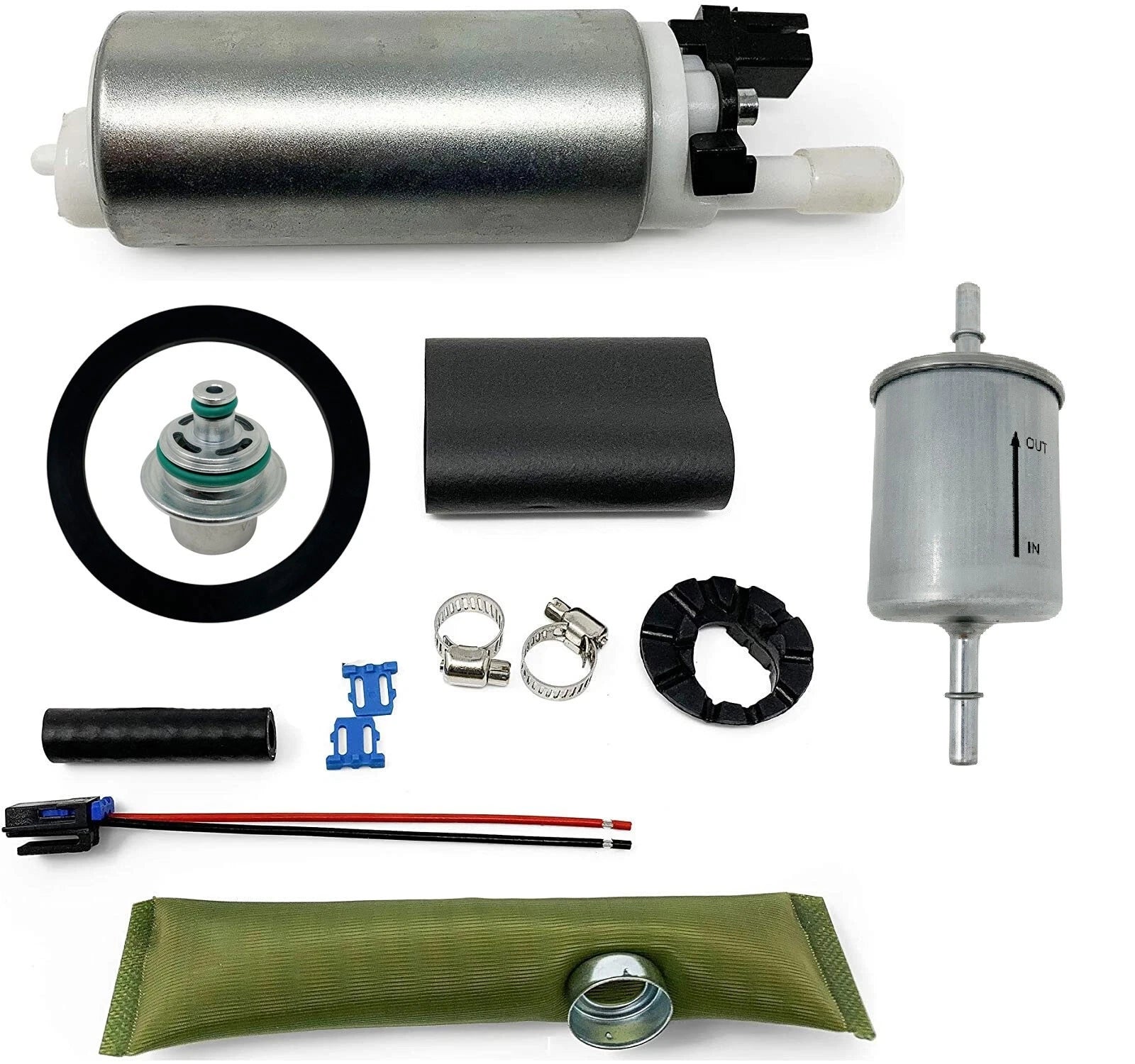Fuel Pump, Regulator, & Filter For John Deere 2011-2017 Gator 590i 625i 825i 850i Replaces AM136612