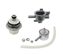 FPF 58PSI Fuel Pressure Regulator with housing + fuel filter For Harley Davidson Replaces 27408-01, 61001-01, & 62373-01